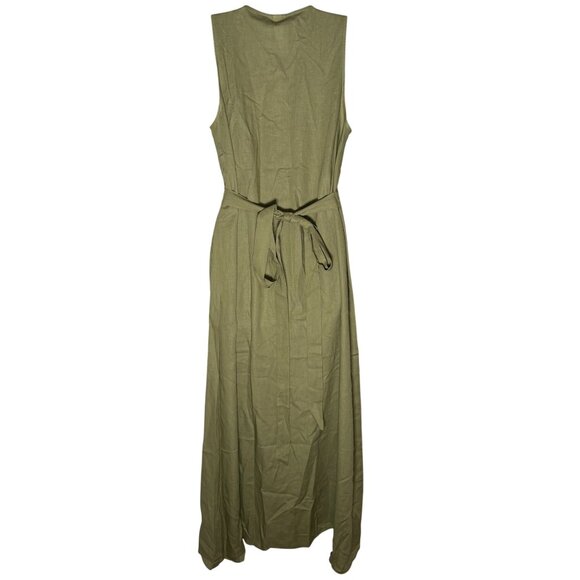 Andie Swim The Maxi Wrap Dress Women's Size Medium in Ivy Green New With Tags! - Picture 4 of 4